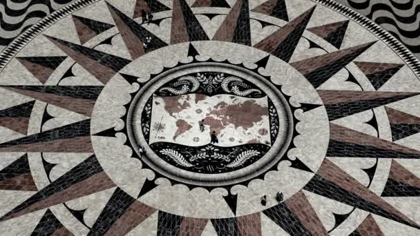 Карта мира мозаики — стоковое видео