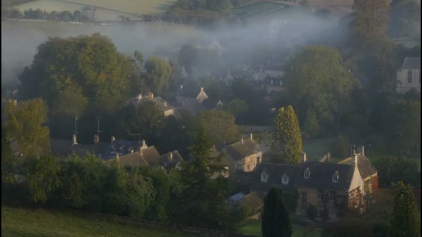 Morgensonnenaufgang auf dem Land — Stockvideo