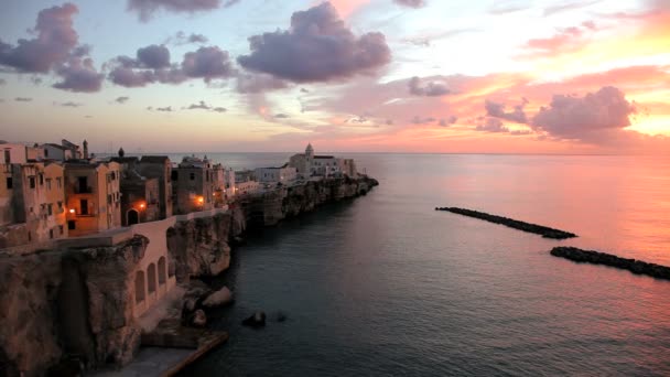 Ciudad de Vieste, Italia — Vídeos de Stock