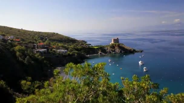 Baía em Calabria, Italia — Vídeo de Stock