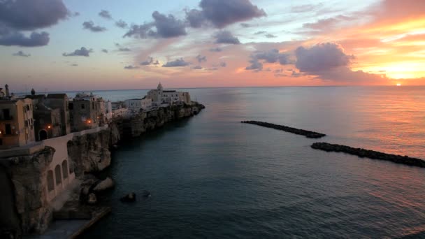 Vieste città, Italia — Video Stock