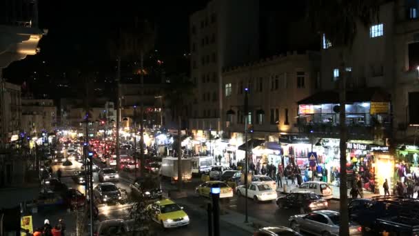 Amman ışıklı gece görünümü — Stok video