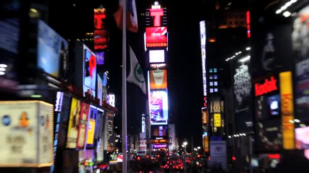 Nueva York y Times Square — Vídeos de Stock