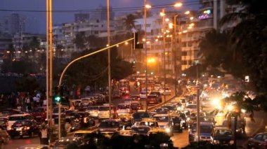 Mumbai Hindistan deniz sürücü şehir manzarası seyahat