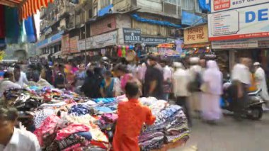Zaman atlamalı Crawford Pazar Mumbai Hindistan giyim pazarı