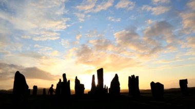 Isle of Lewis Outer Hebrides Callanish duran taşlar İskoçya İngiltere