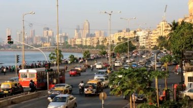 Mumbai deniz sürücü şehir manzarası karayolu taşımacılığı Hindistan