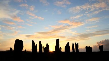 Isle of Lewis Outer Hebrides Callanish duran taşlar İskoçya İngiltere