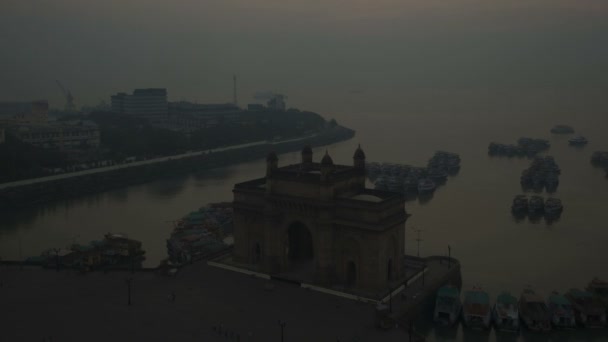 Mumbai time-lapse Gateway India Maharashtra Azië — Stockvideo