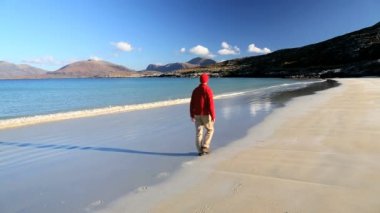 Luskentyre Isle Harris Outer Hebrides İskoçya beach hills