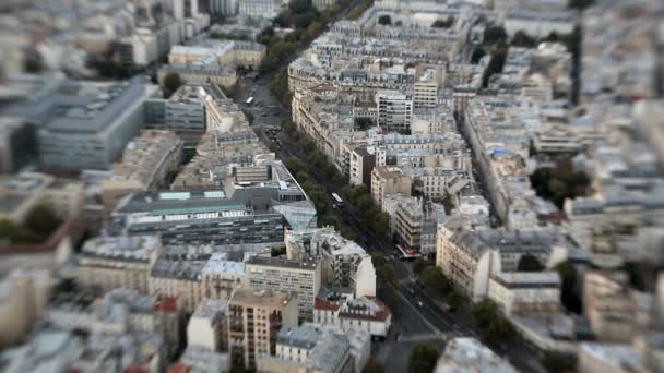 Francia Parigi città traffico stradale veicolo costruzione viaggi — Video Stock