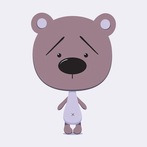 Lindo oso bebé — Vector de stock