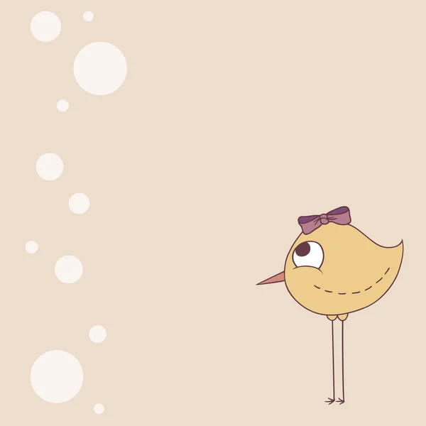 Funny bird background — Stock Vector