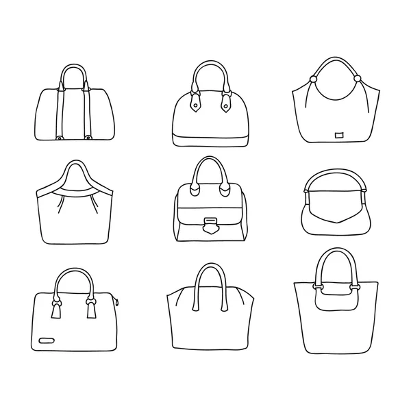 ᐈ Handbags drawing stock pics, Royalty Free handbags pictures ...