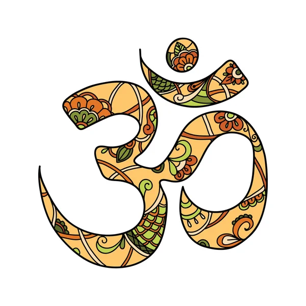 Ohm. om aum symbool. — Stockvector