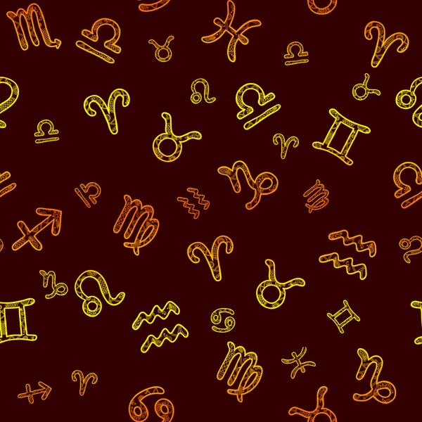 Zodiac seamless pattern — Stock Photo, Image