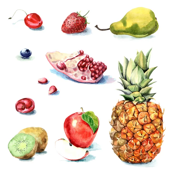 Akvarell élelmiszer ábra — Stock Fotó