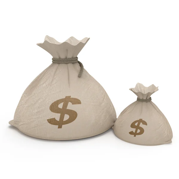 Bag money — Stock Photo, Image