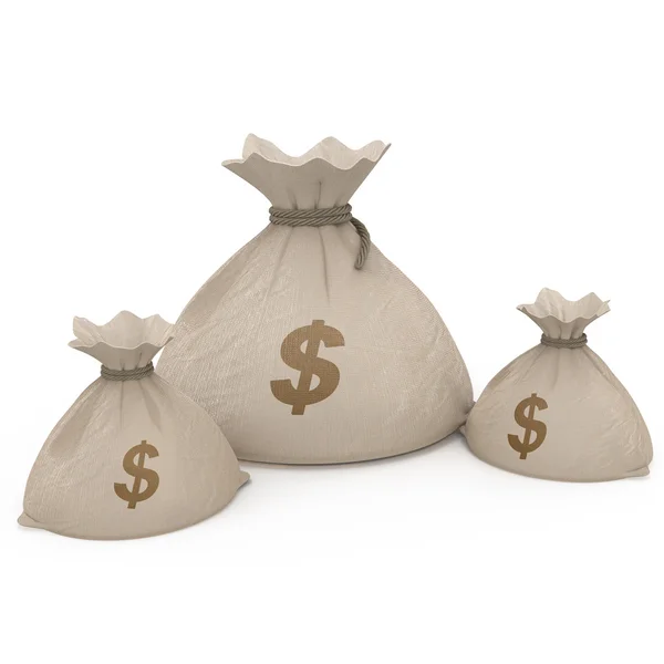 Bag money — Stock Photo, Image