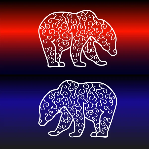 Logo del oso — Vector de stock