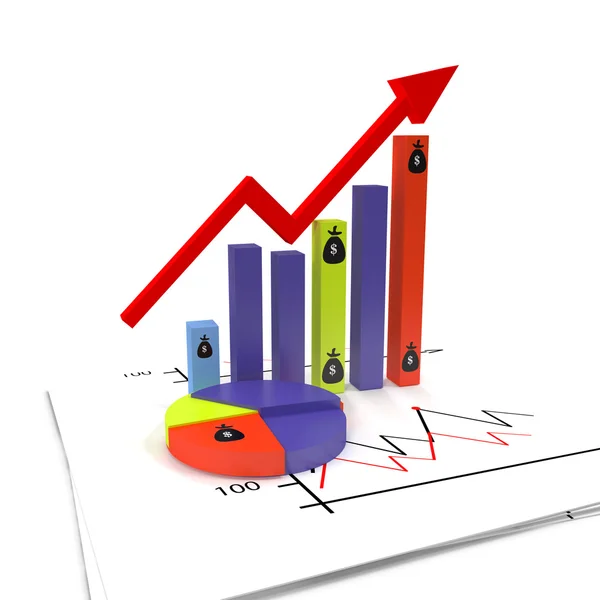 Grafik büyüme — Stok fotoğraf