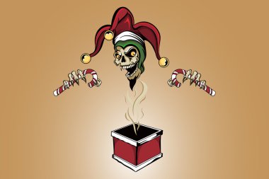 Joker zombi kafatası