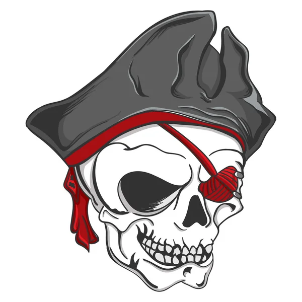 Cráneo de Zombie Pirata Ilustraciones de stock libres de derechos