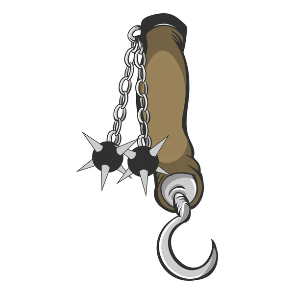 Vlegel middeleeuwse Arm Brace — Stockvector