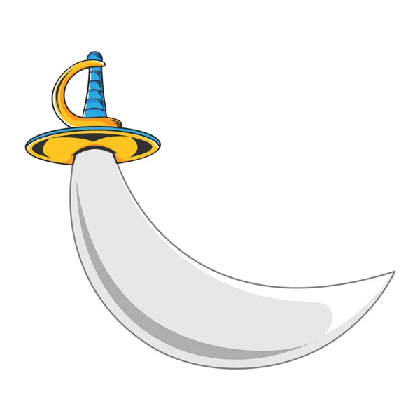 Espada de Cutlass pirata Ilustración de stock