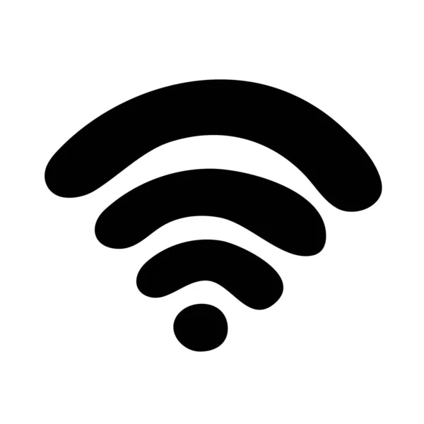 Symbolbild Für Das Wifi Netzwerk Vektor Illustration Doodle Stil Stockvektor