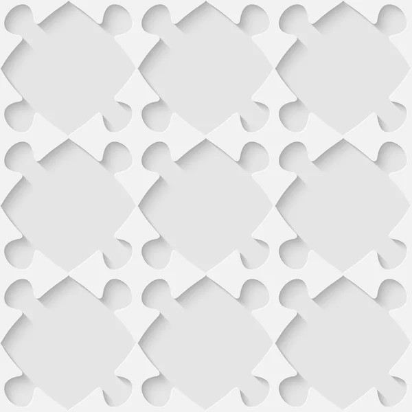 3 d のシームレスなパズル パターンをベクトルします。 — ストックベクタ