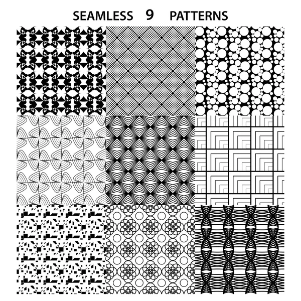 Набір векторного безшовного абстрактного візерунка — стоковий вектор