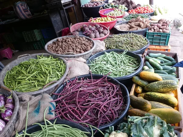 Thrissur India Kerala 2020 Group Vegetables Shop — 스톡 사진