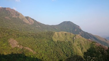A Part of The Western Ghats in munnar top view point clipart