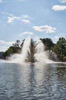 Moskova. VDNH Exibition. Altın Kulak Çeşmesi