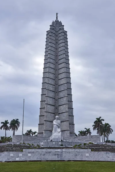 Kuba Havanna Revolvkvadrat Minnesmärke Över José Mart Torn Och Monument — Stockfoto