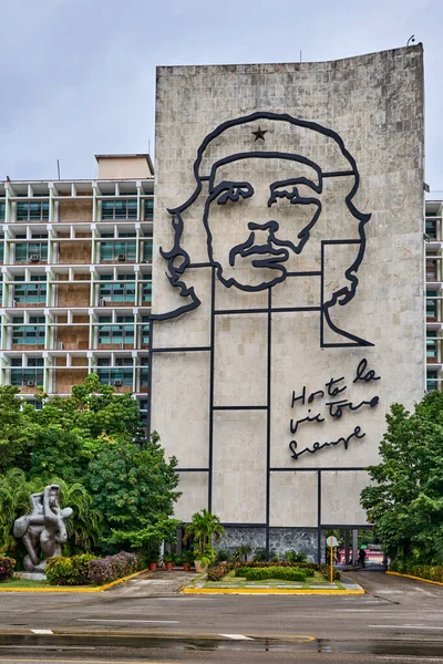 Kuba Havanna Revolvkvadrat Panelen Che Guevara — Stockfoto