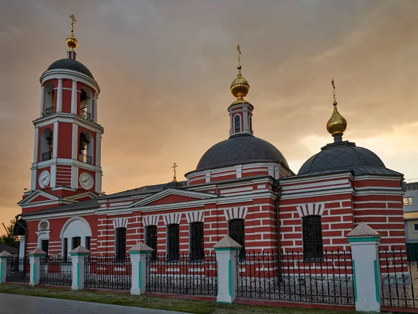 Oroszország Moszkva Életadó Szentháromság Temploma Karacharovóban — Stock Fotó