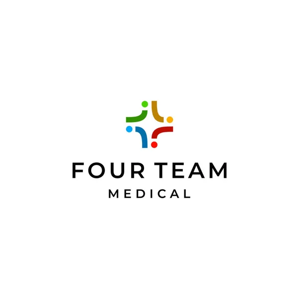 Logo Które Jest Nowoczesne Unikalne Proste Opiece Zdrowotnej Medycynie Liniami — Wektor stockowy