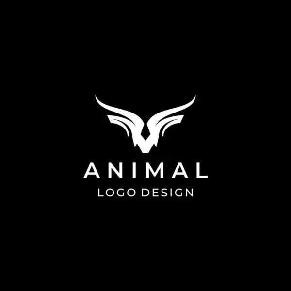 Modern, basit ve temiz bir keçi logosu. EPS 10, Vektör.