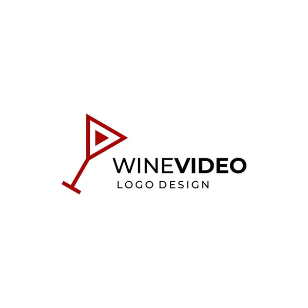 Şişe bar ve şarapla ilgili modern ve eşsiz bir logo. EPS10, Vektör.