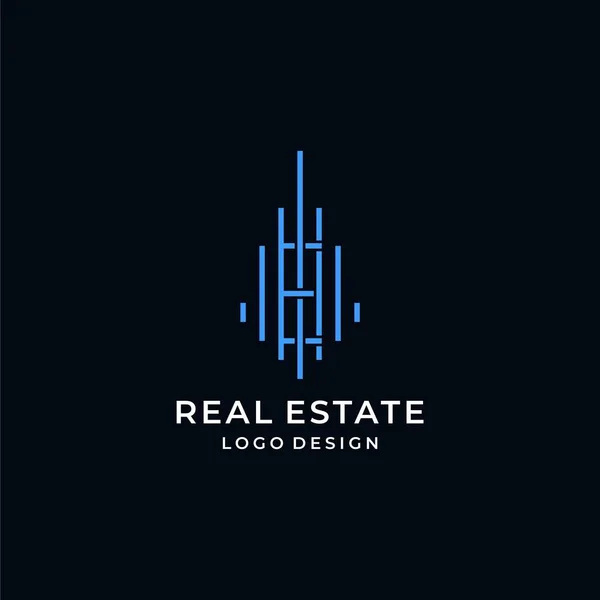 Simple Logo Real Estate Eps10 Vector — Stok Vektör