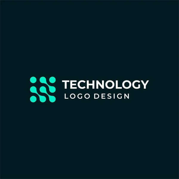 Een Modern Eenvoudig Logo Connectiviteit Technologie Eps10 Vector — Stockvector
