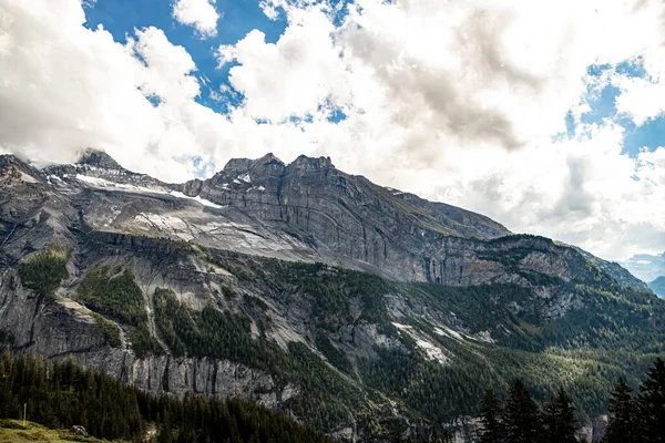 Kandersteg Schweiz 2020 View Fisistock Resultat Kandersteg Rock Avalanche Sen — Stockfoto