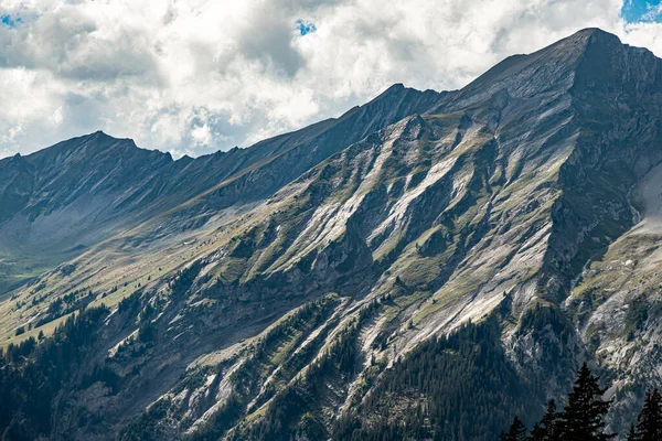 Kandersteg Suíça 2020 Vista Bunderspitz Allmegrat First — Fotografia de Stock