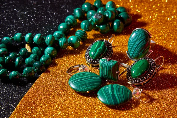Malachite Necklace Beads