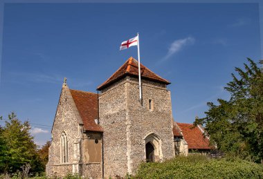 Suffolk, İngiltere 'deki küçük Culpho köyündeki St Botolph Kilisesi.