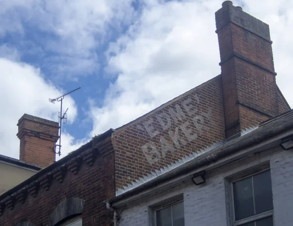 Ιστορική Ζωγραφισμένη Διαφήμιση Τοίχου Στο Ipswich Ηνωμένο Βασίλειο — Φωτογραφία Αρχείου