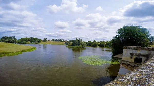 Lac Dans Domaine Blenheim Palace Près Woodstock Royaume Uni — Photo