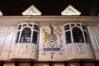 Ipswich, İngiltere 'deki tarihi Antik Ev binasının dış cephesi.